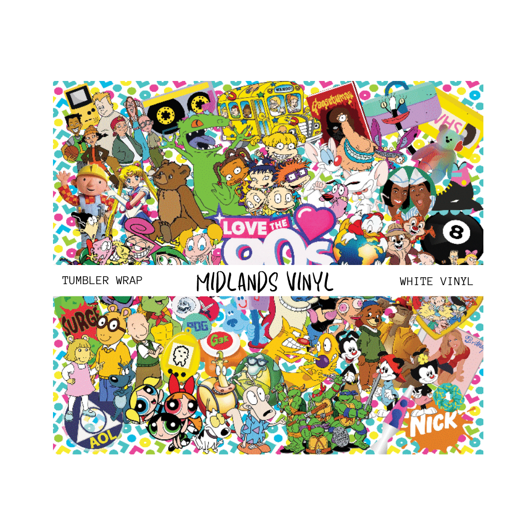 90'S THROWBACK TUMBLER WRAP
