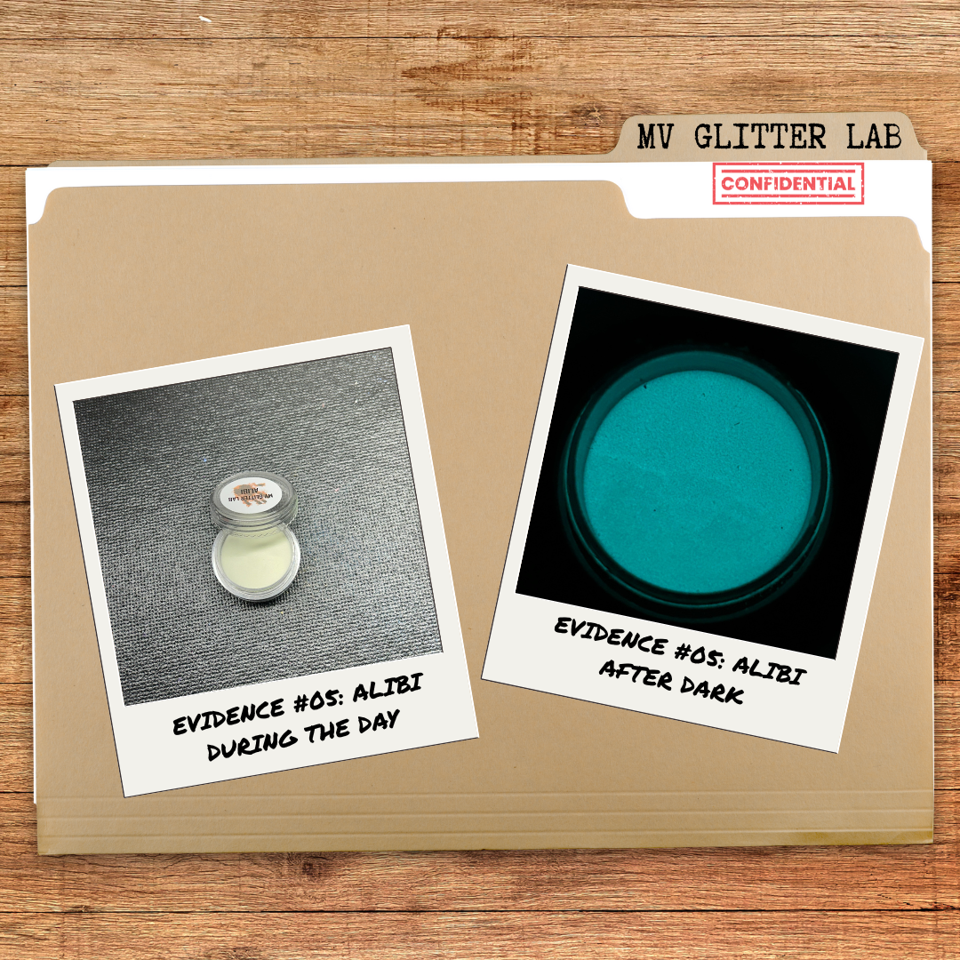 🕵️ EVIDENCE #5 - ALIBI (WHITE TO BLUE-GREEN)