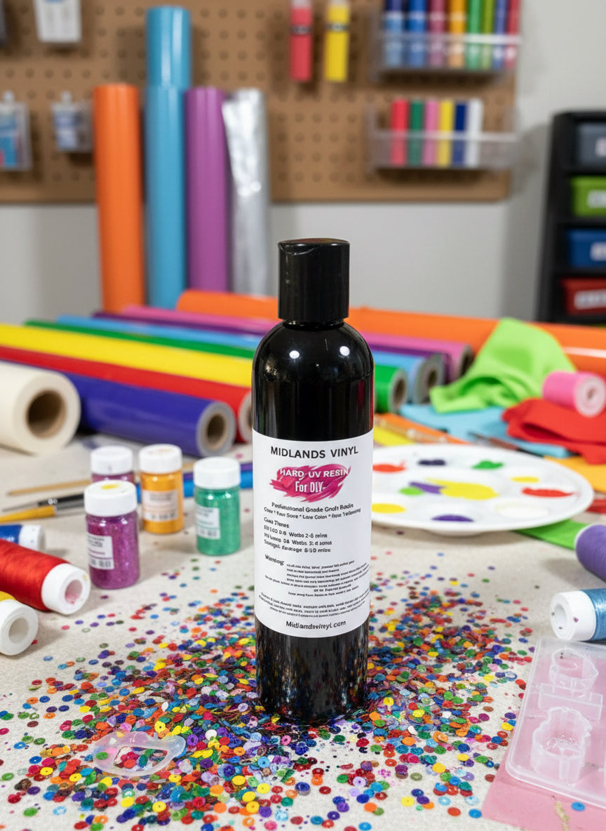 MIDLANDS VINYL UV RESIN 8oz Bottle