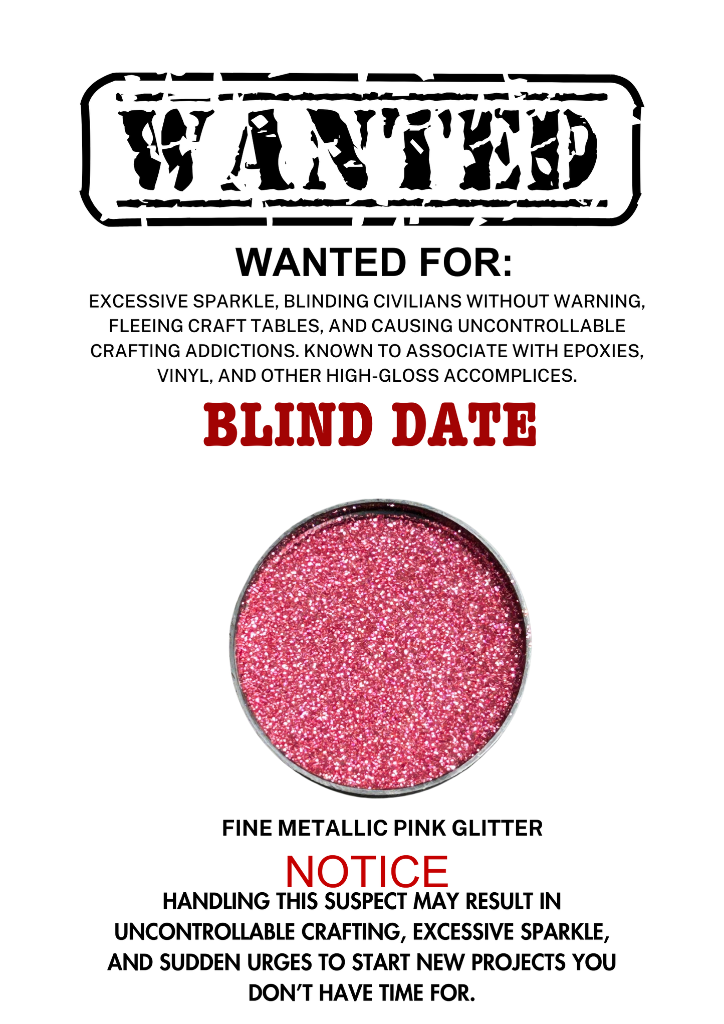 Blind Date – Pink Metallic Fine