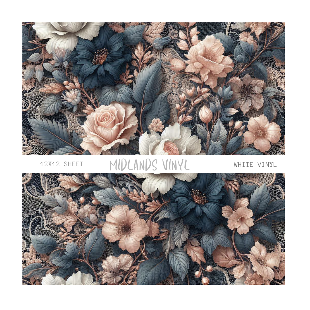 LACE BLUSH/NAVY DIGITAL COLLECTION - ASSORTED PATTERNS