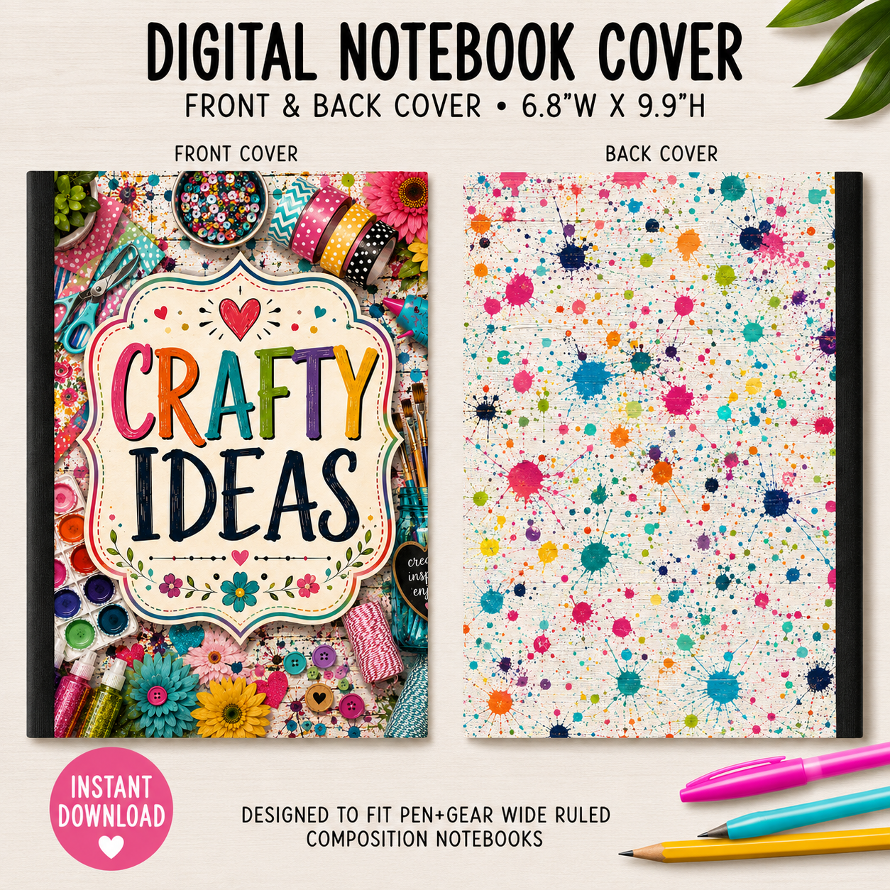 CRAFTY - DIGITAL NOTEBOOK COVER
