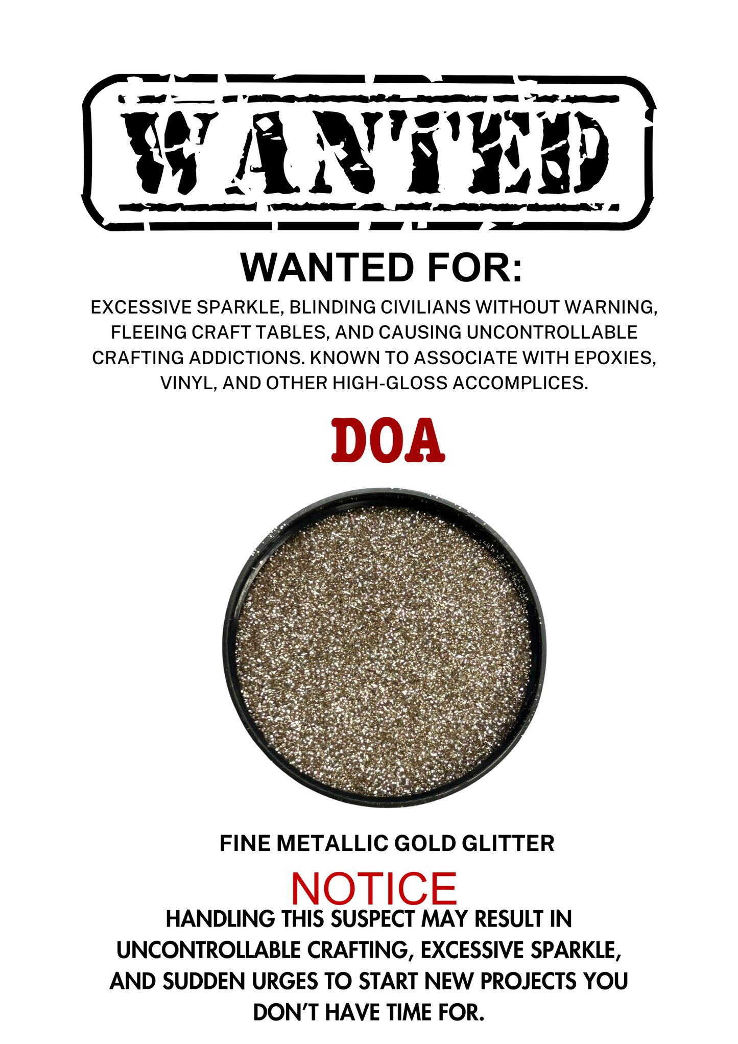 DOA – Light Gold Metallic Fine Cut