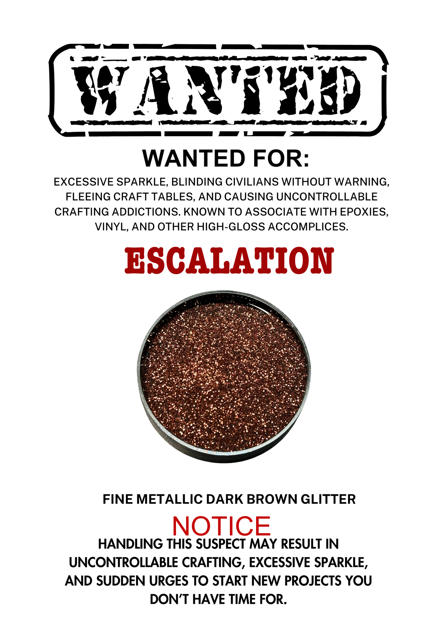 Escalation – Dark Brown Metallic Fine