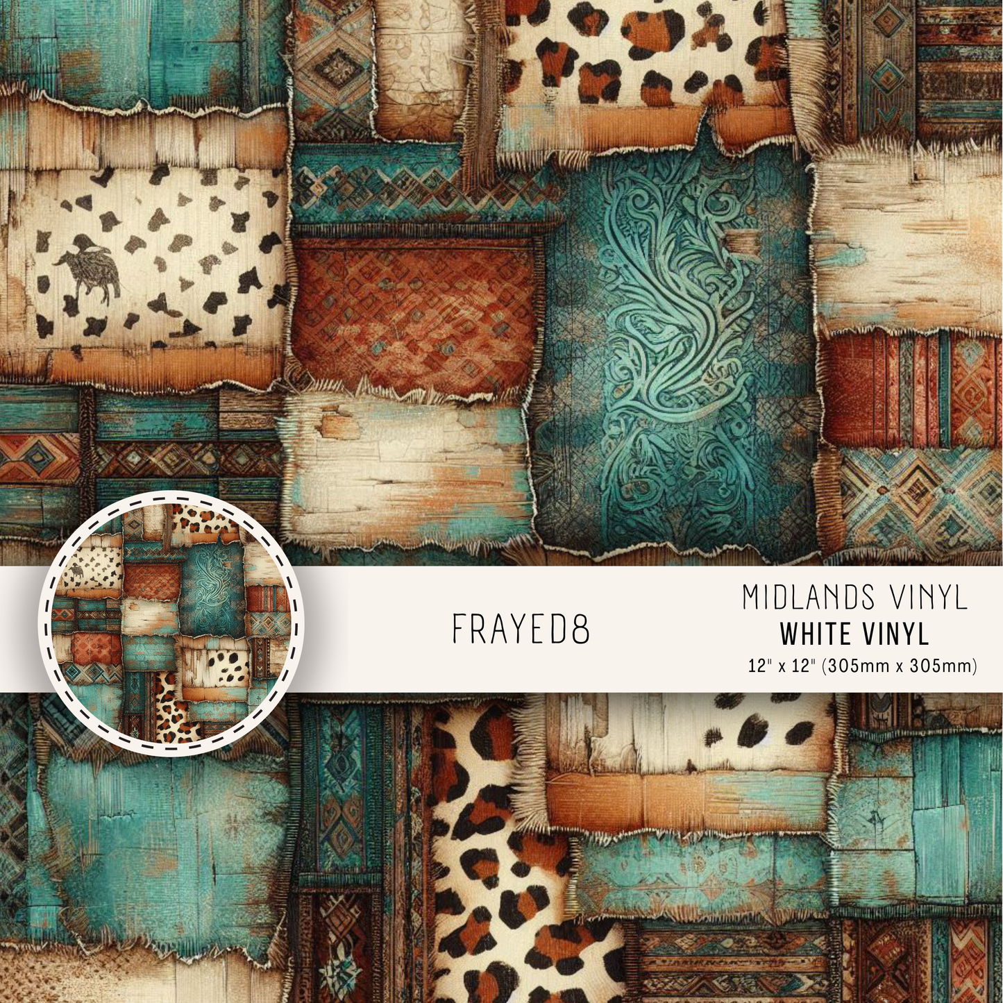 FRAYED COLLECTION - ASSORTED SIZES/PATTERNS