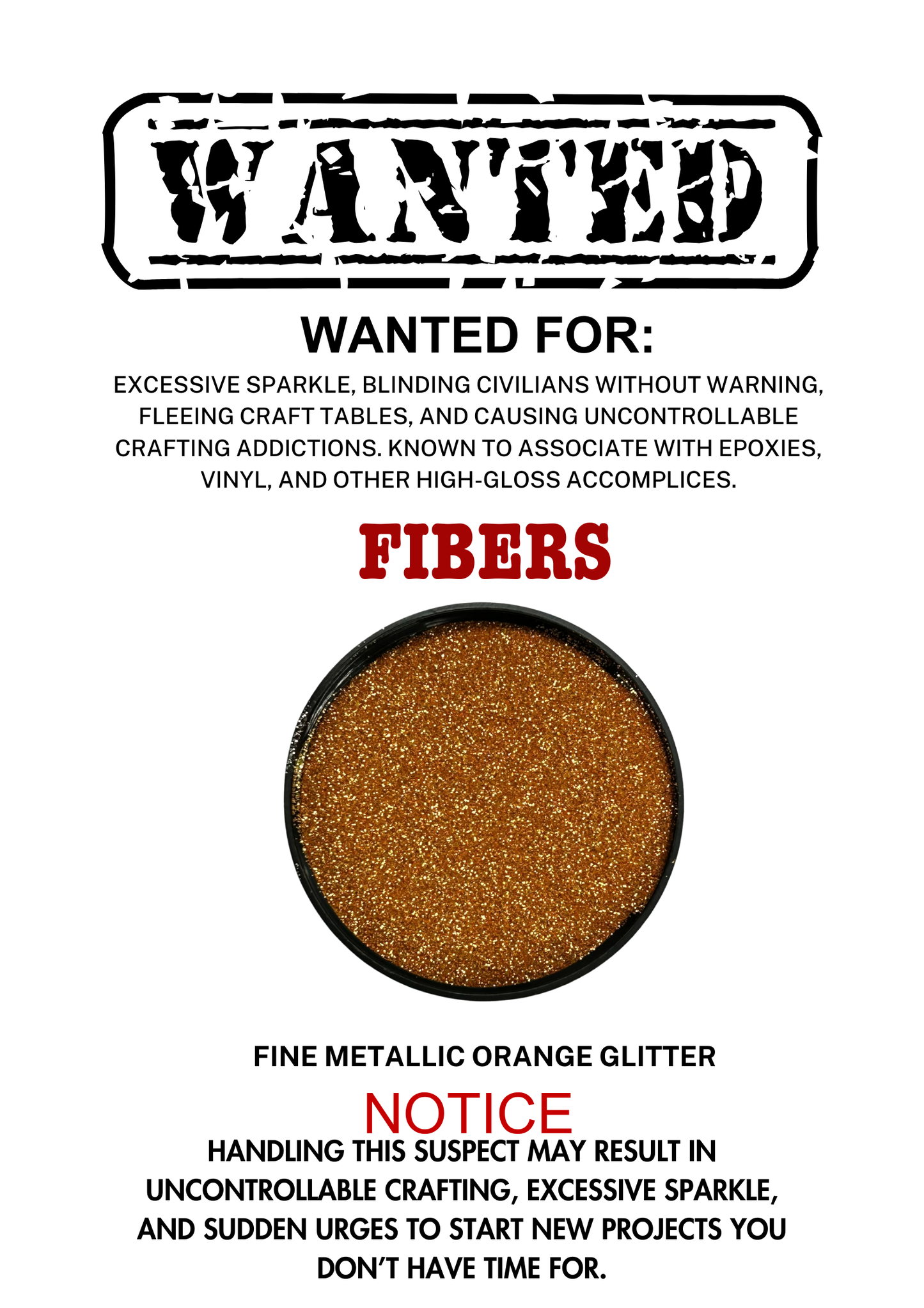 Fibers – Orange Metallic Fine Cut