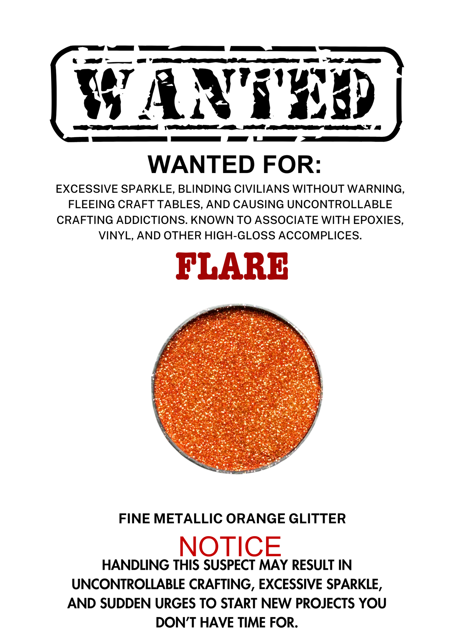 Flare – Orange Metallic Fine