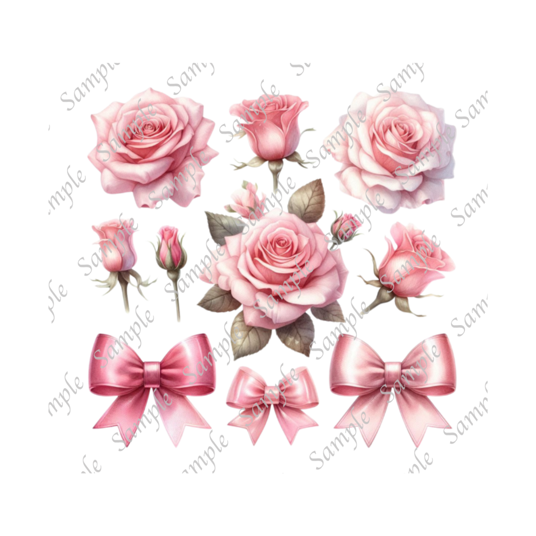 FLORAL BOW VARIETY UVDTF