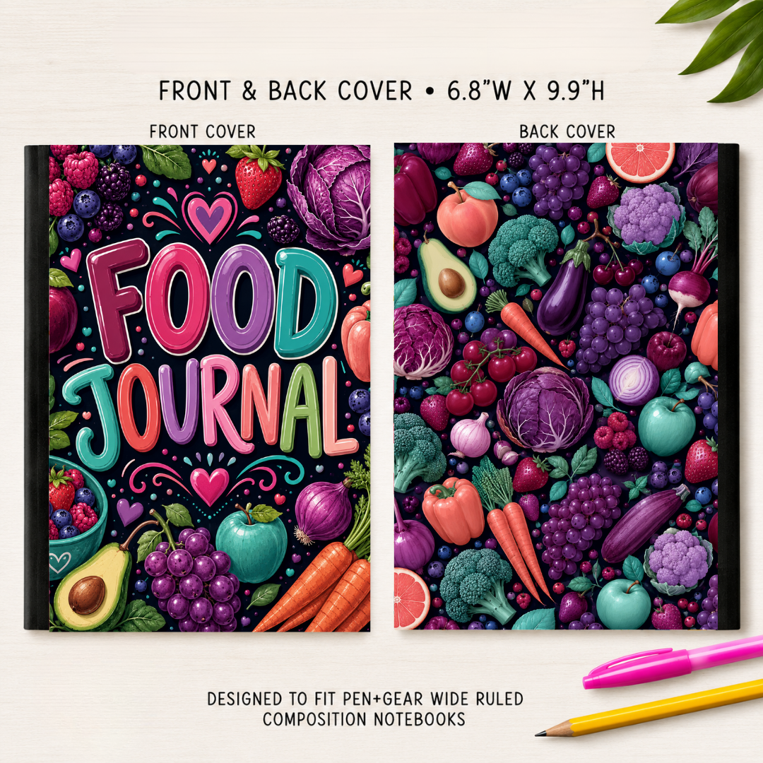 FOOD JOURNAL COMPOSITION NOTEBOOK VINYL
