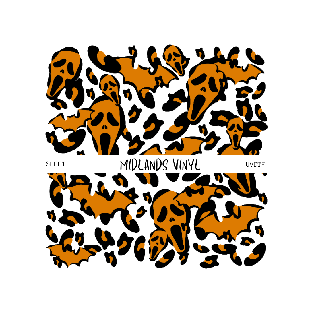 HALLOWEEN SCREAM UVDTF ELEMENT SHEET
