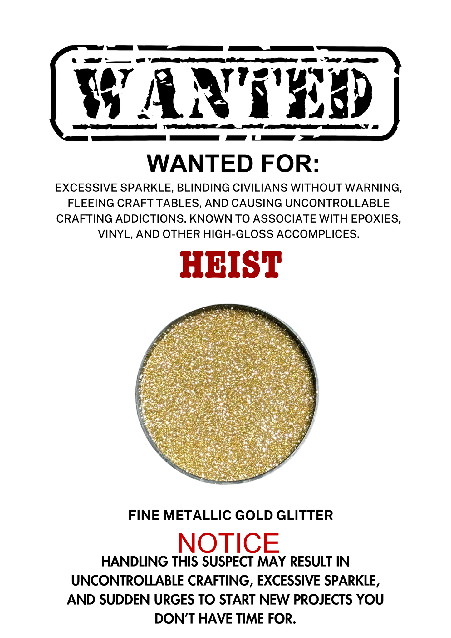 Heist – Pale Gold Metallic Fine