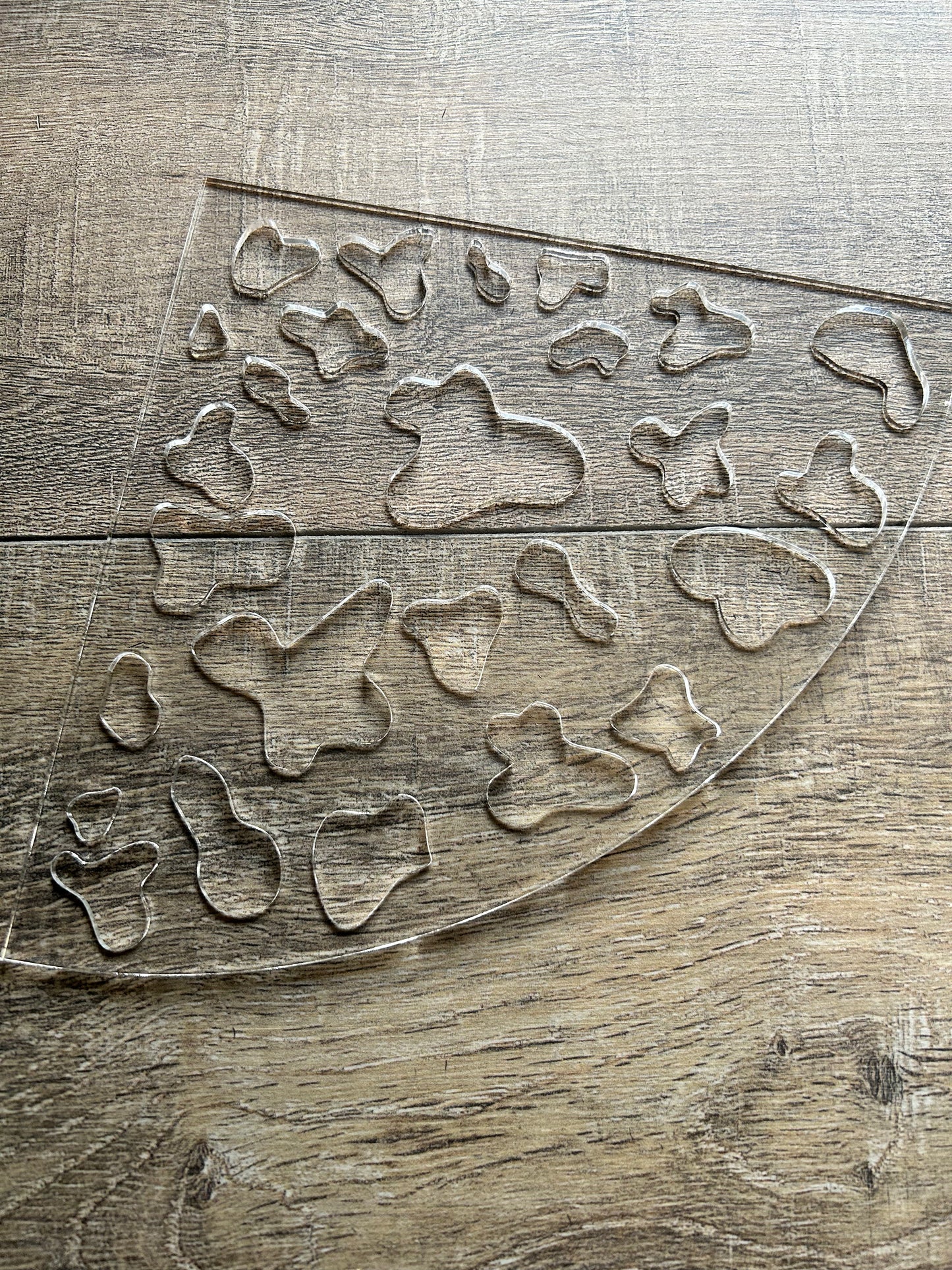 Cow Print Bleaching Stencil