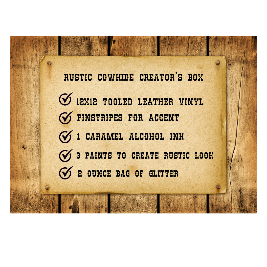 🤎 Rustic Cowhide Creator’s Box 🤎 PRE-ORDER UNTIL 12/20/25