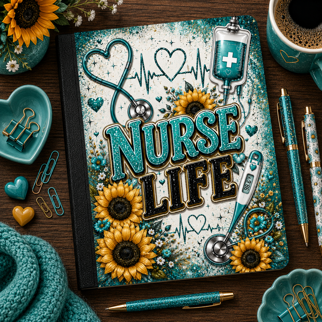 NURSE LIFE COMPOSITION NOTEBOOK