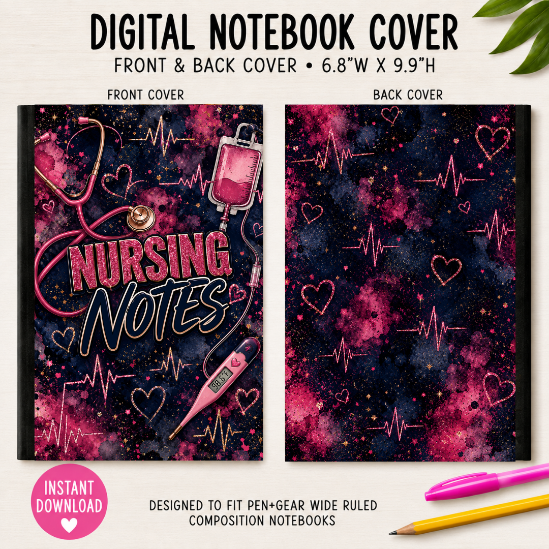 NURSING NOTES - DIGITAL NOTEBOOK COVERS