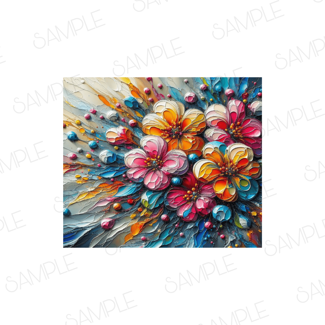 PAINTEDFLOWER2 TUMBLER WRAP