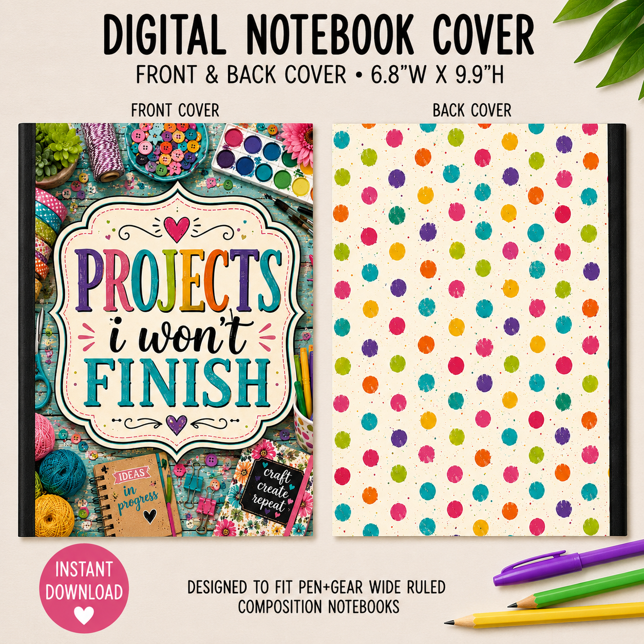PROJECTS - DIGITAL NOTEBOOK COVERS