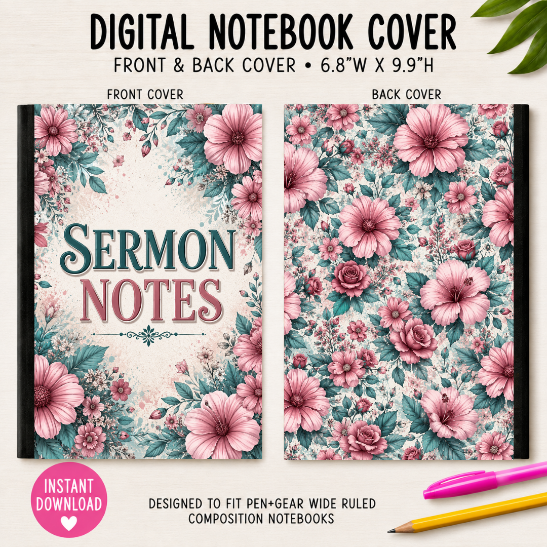 SERMON NOTES - DIGITAL NOTEBOOK COVERS