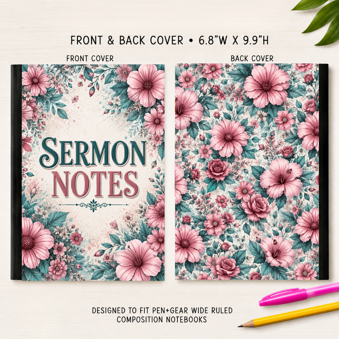 SERMON NOTES COMPOSITION NOTEBOOK VINYL