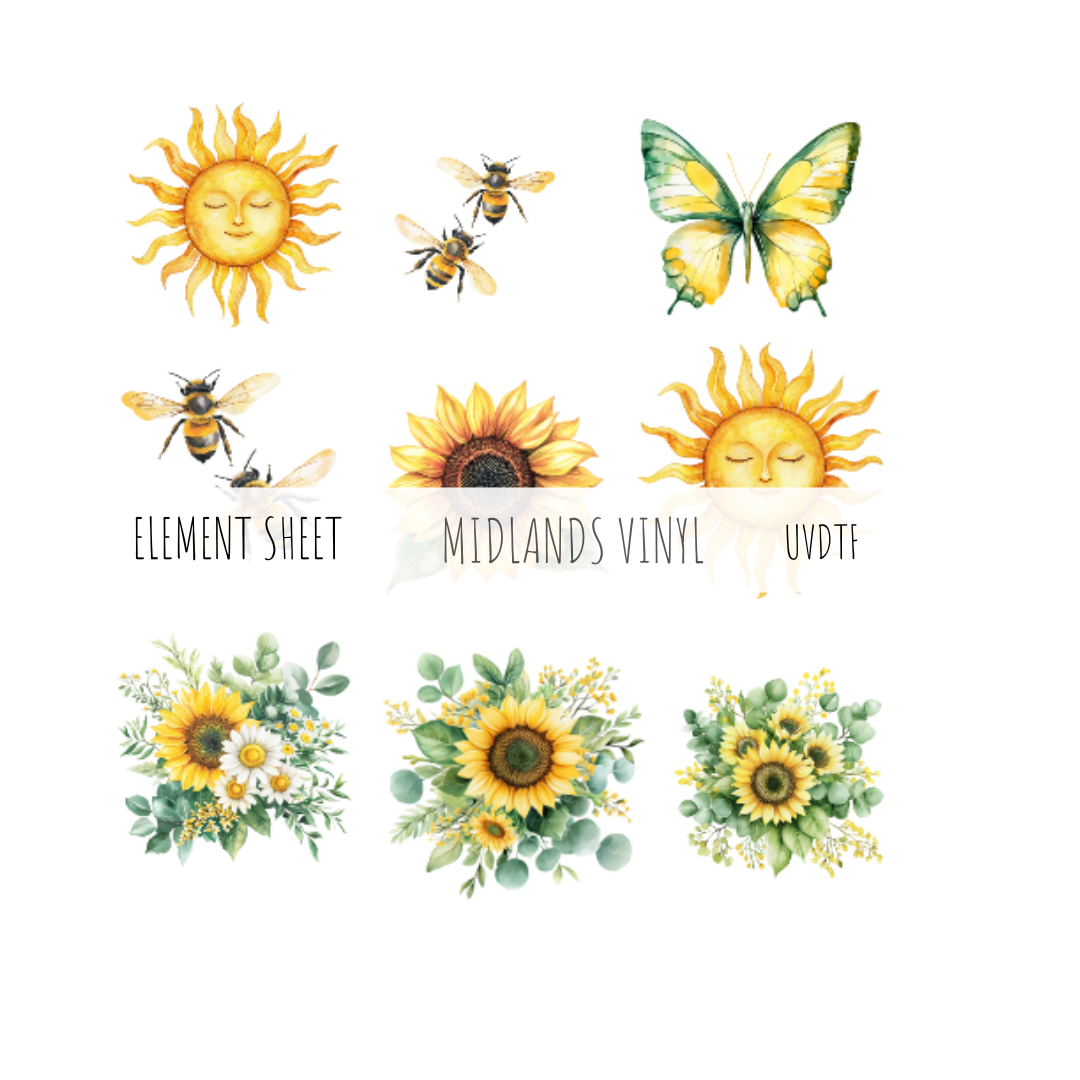 SUNFLOWER SUMMER ELEMENT SHEET 2