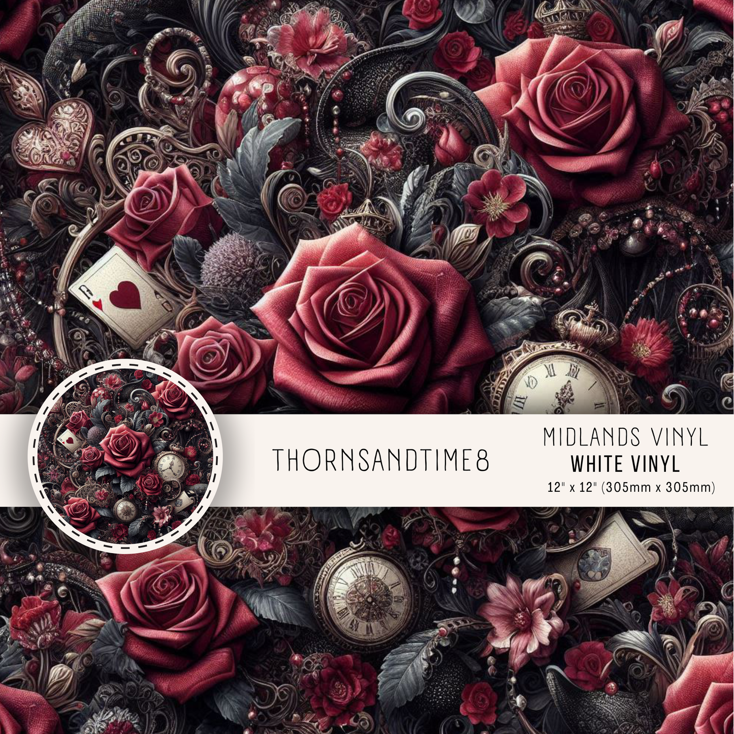 THORNS & TIME COLLECTION - ASSORTED PATTERNS/SIZES