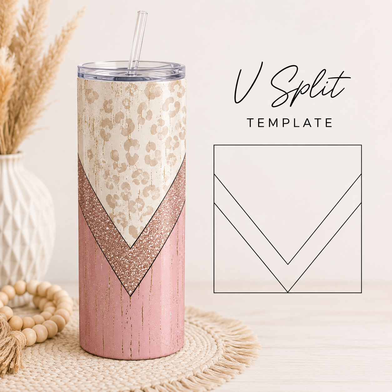 V-SPLIT TUMBLER TEMPLATE - DIGITAL FILE