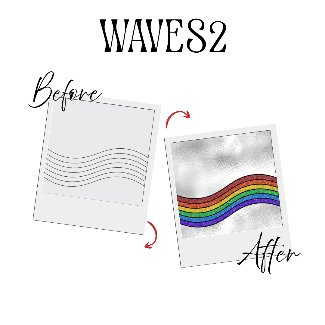 WAVES2 PRE-CUT TEMPLATE - PLEASE READ DESCRIPTION