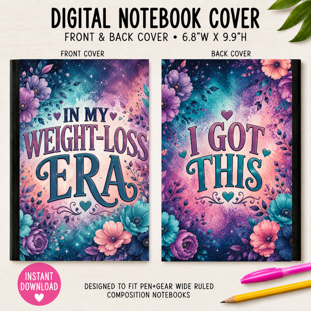 WEIGHT-LOSS ERA - DIGITAL NOTEBOOK COVERS