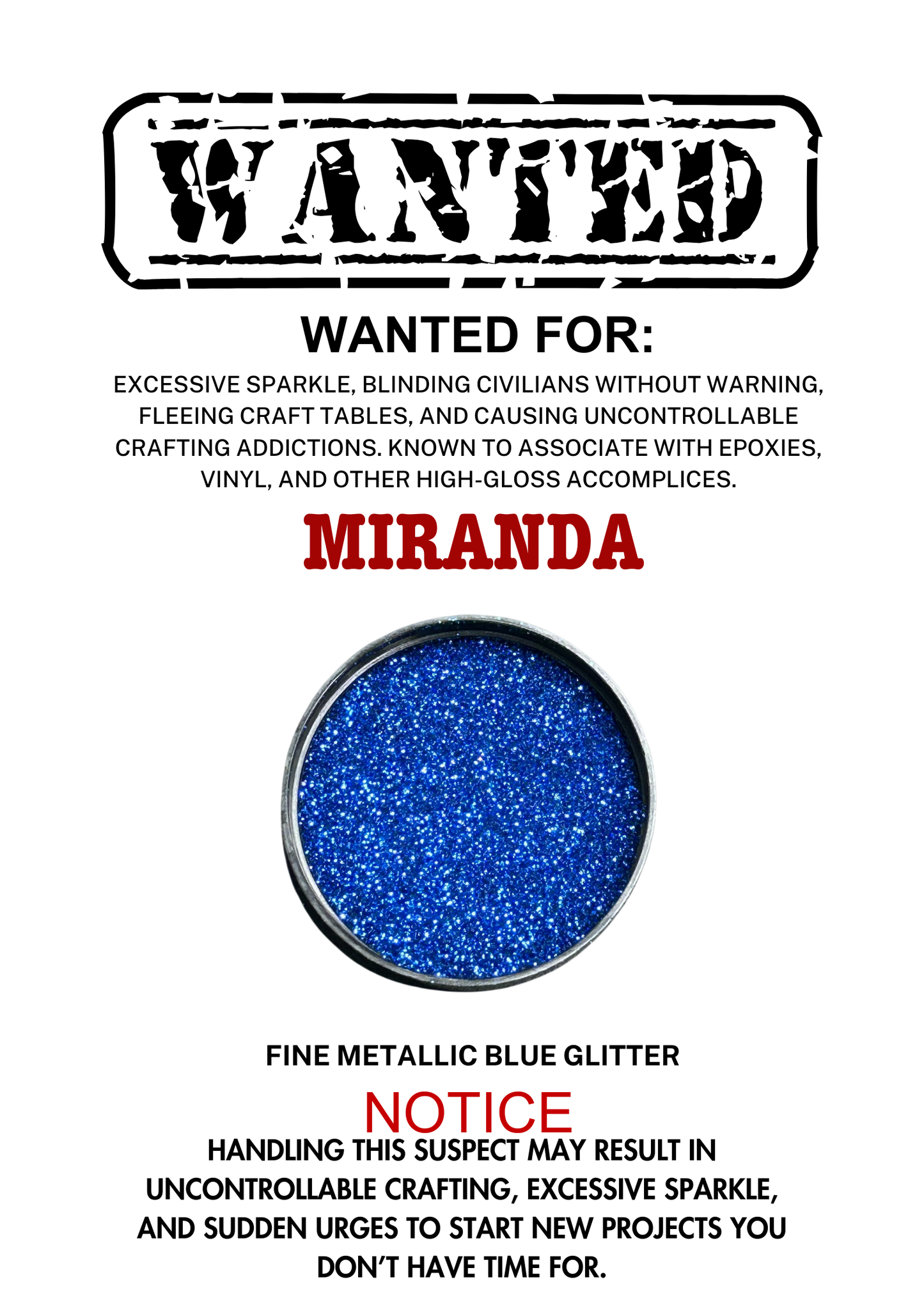 Miranda – Blue Metallic Fine
