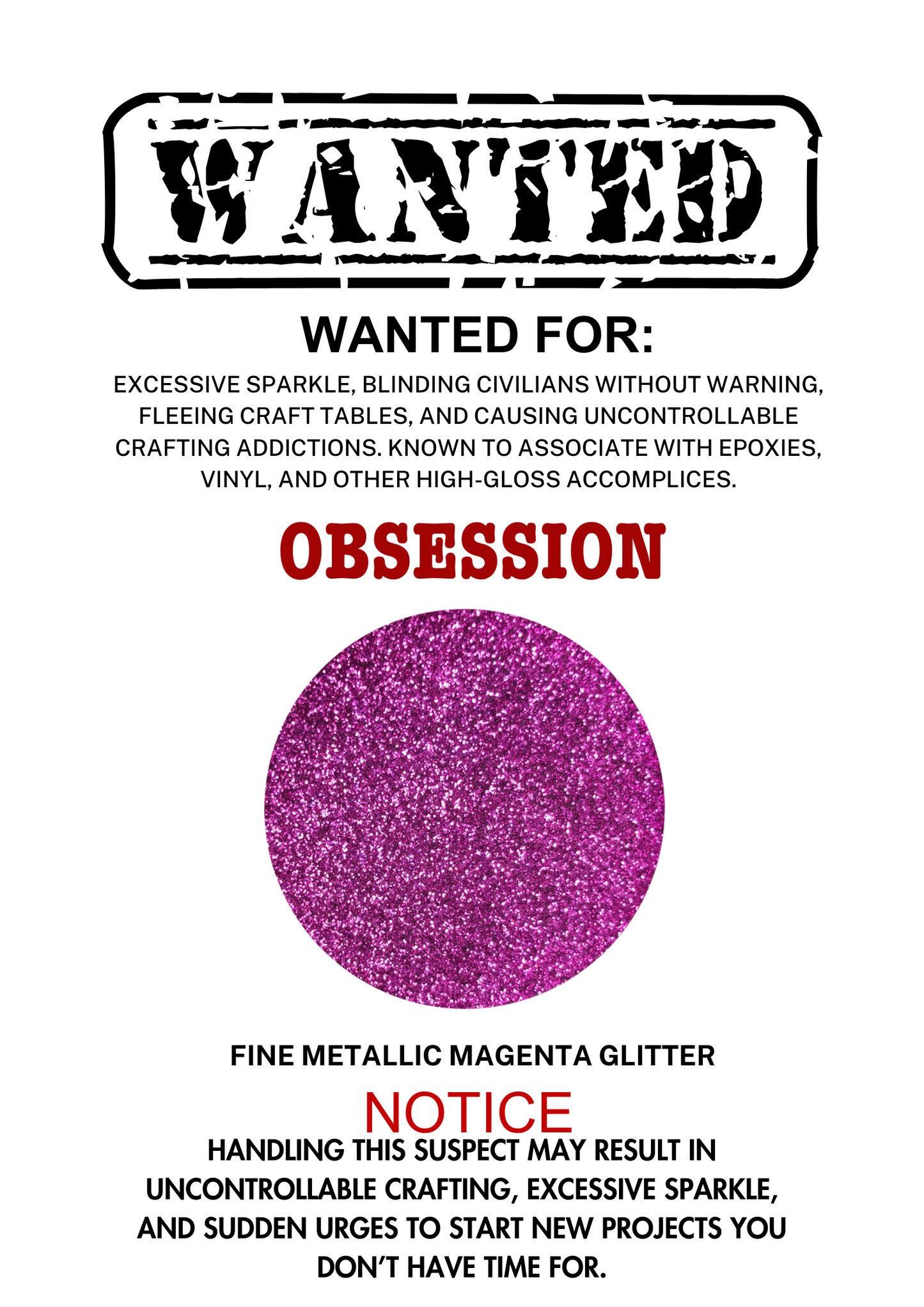Obsession – Deep Magenta Metallic Fine