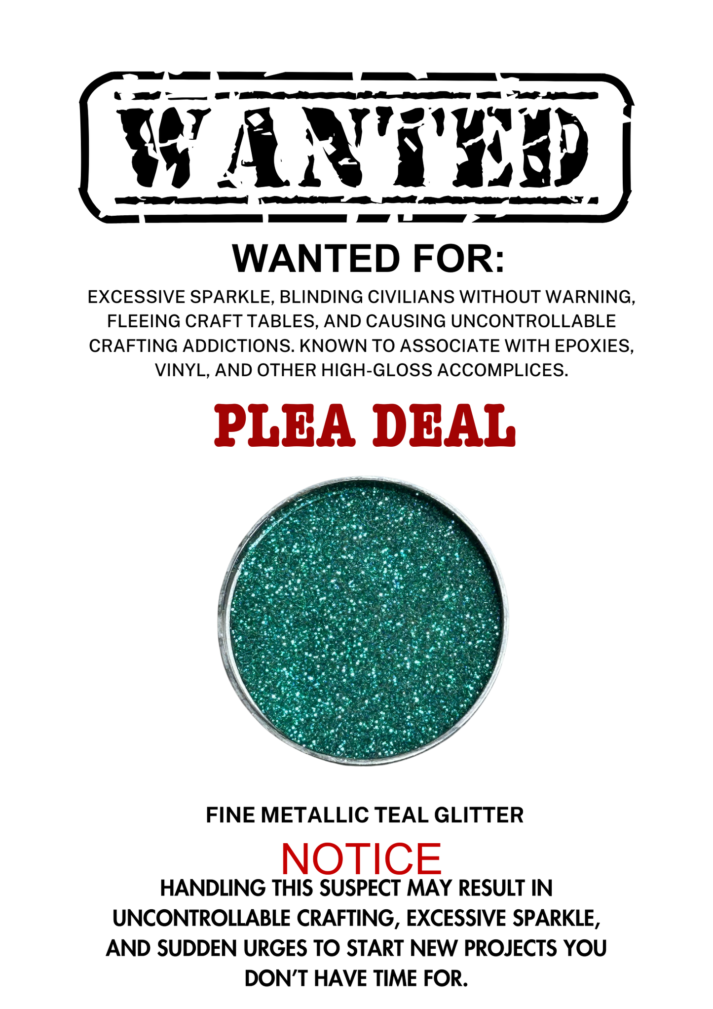 Plea Deal – Teal Metallic Fine