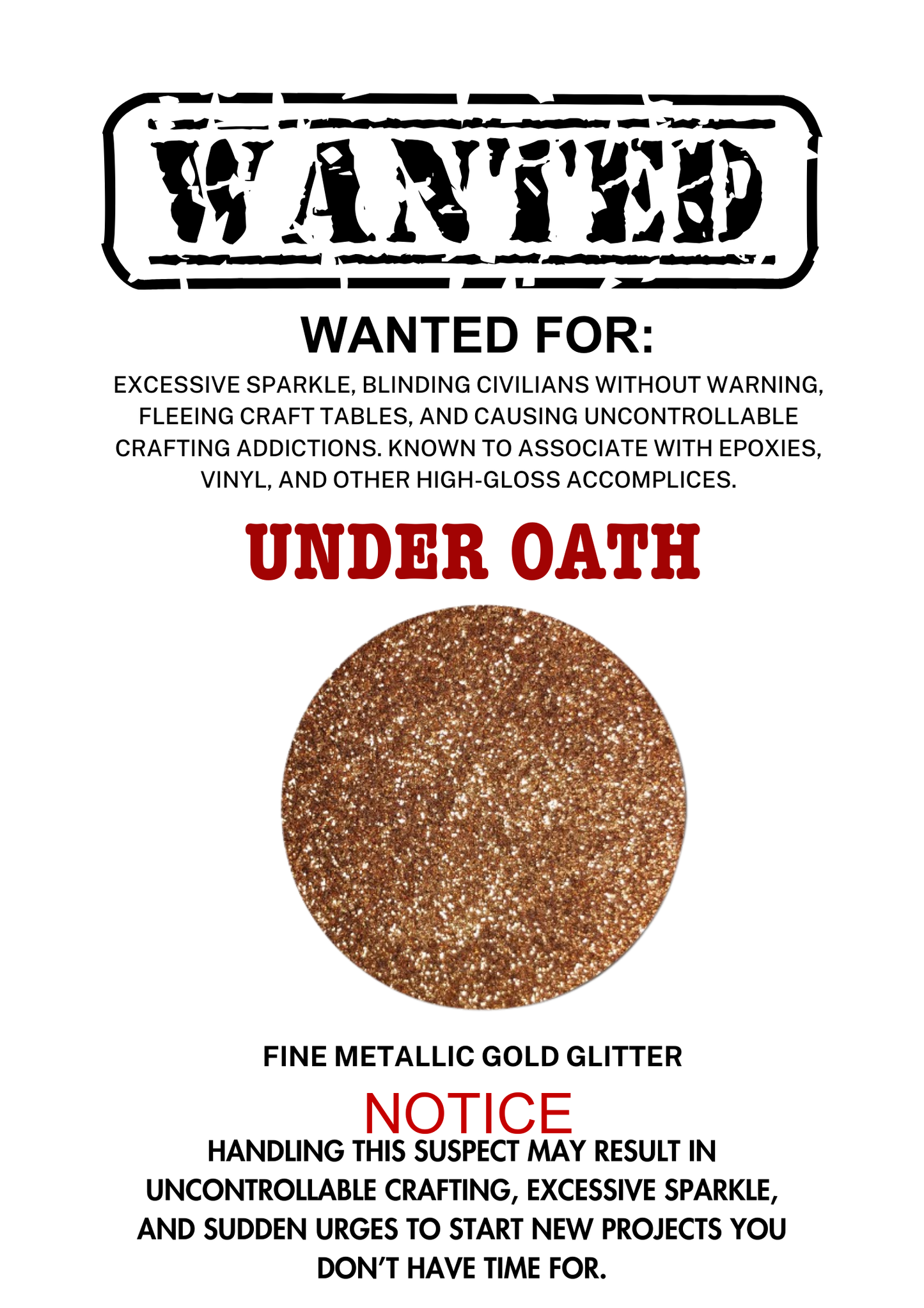 Under Oath – Nutmeg Brown Metallic Fine