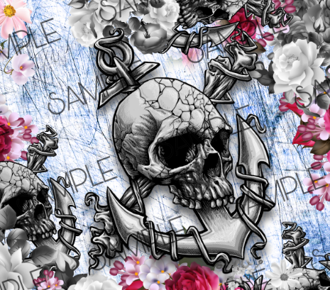 ANCHOR SKULL TUMBLER WRAP