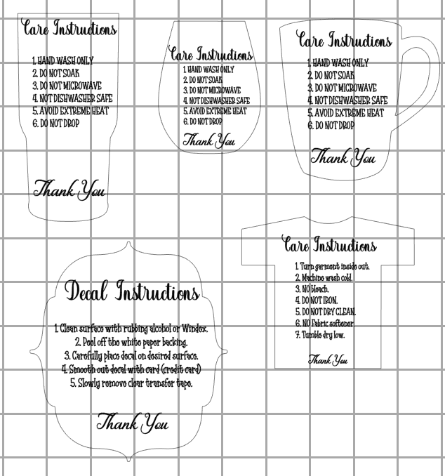 Blank Care Cards