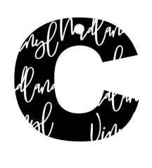 Letter C Keychain Acrylic Blank (Mermaid Cut File Included)