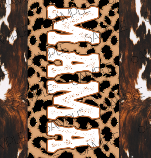 COWLEOPARD MAMA TUMBLER WRAP