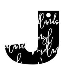 Letter J Keychain Acrylic Blank (Mermaid Cut File Included)