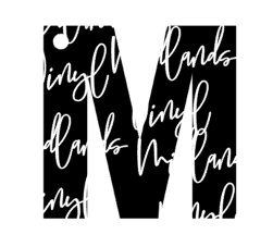 Letter M Keychain Acrylic Blank (Mermaid Cut File Included)