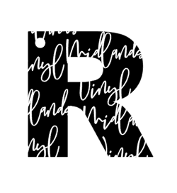 Letter R Keychain Acrylic Blank (Mermaid Cut File Included)