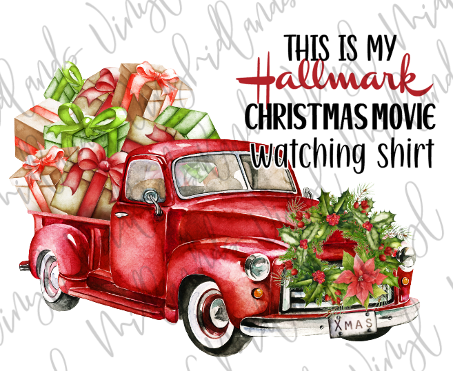Red Vintage Christmas Truck Shirt (Read Description)