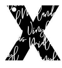 Letter X Keychain Acrylic Blank