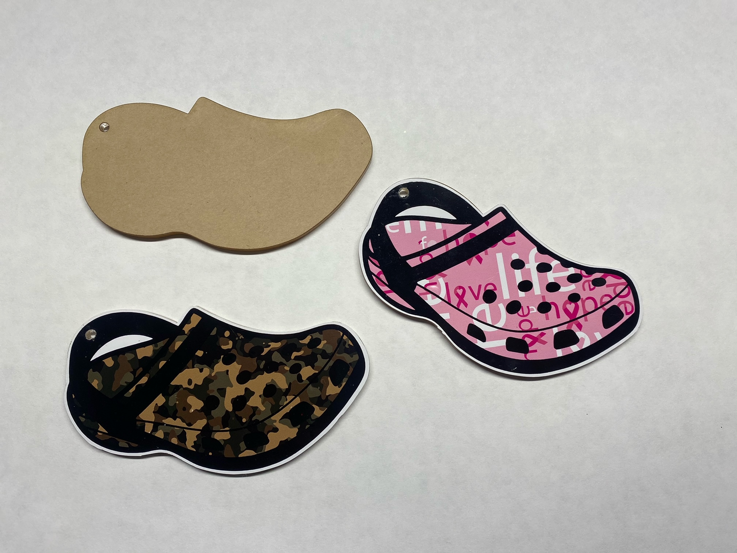 Shoe Keychain Acrylic Blank