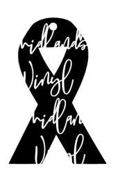 Awareness Ribbon Keychain Acrylic Blank