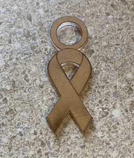 Awareness Ribbon Straw Charm