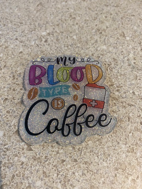 Blood Type Badge Reel Acrylic Blank (NO CUT FILE)