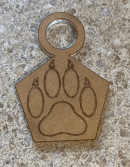 Cat Print Straw Charm