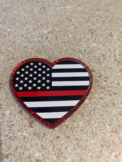 Heart Badge Reel Acrylic Blank