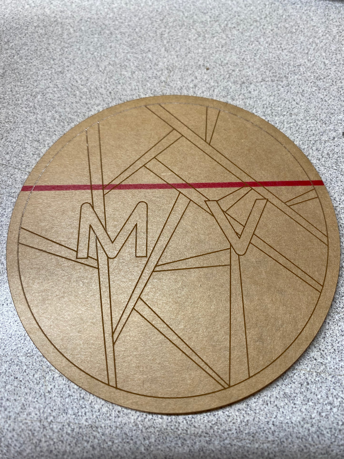 Midlands Vinyl Shattered Glass acrylic coaster