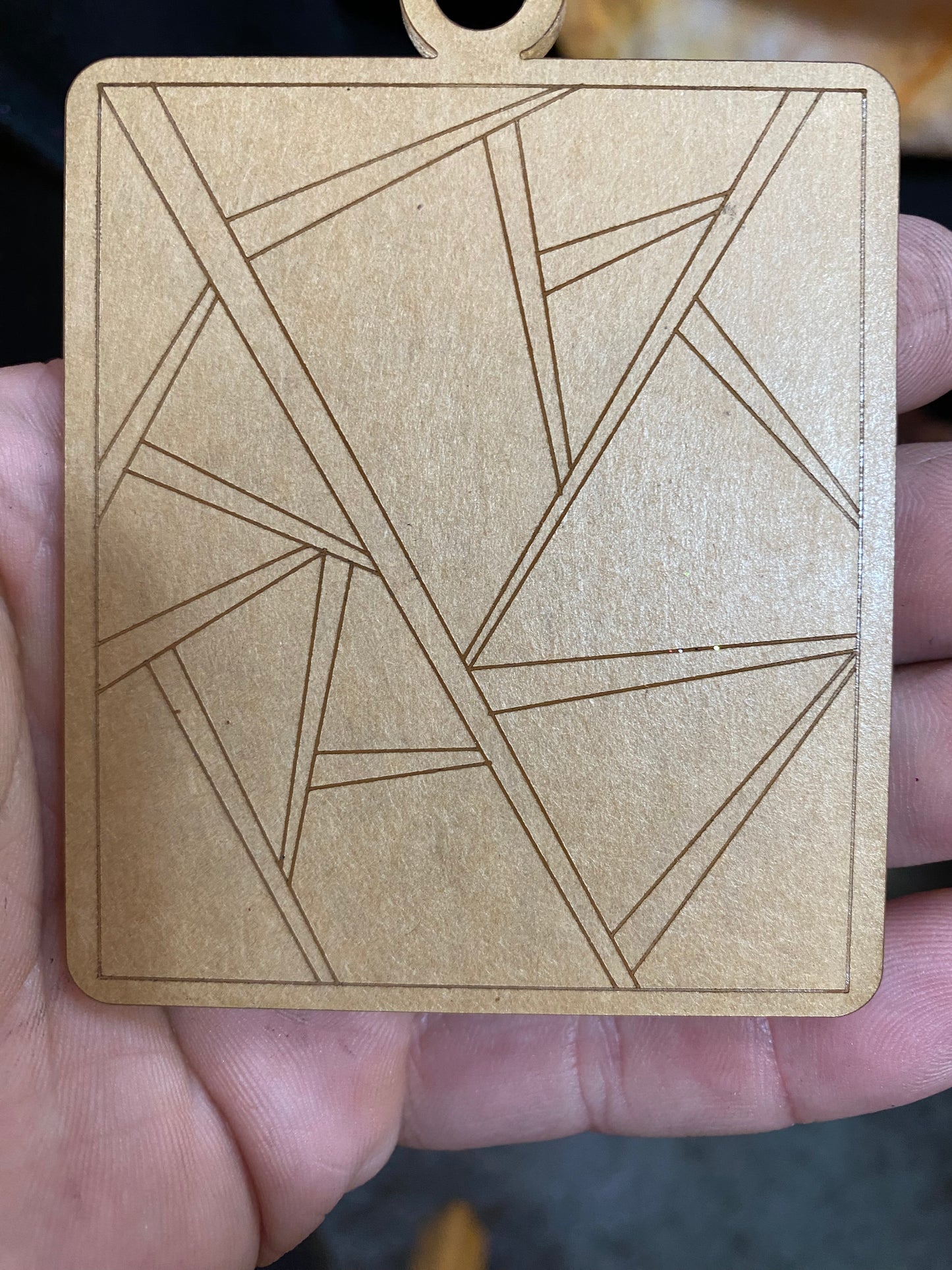 Shattered Glass Key Chain Blank