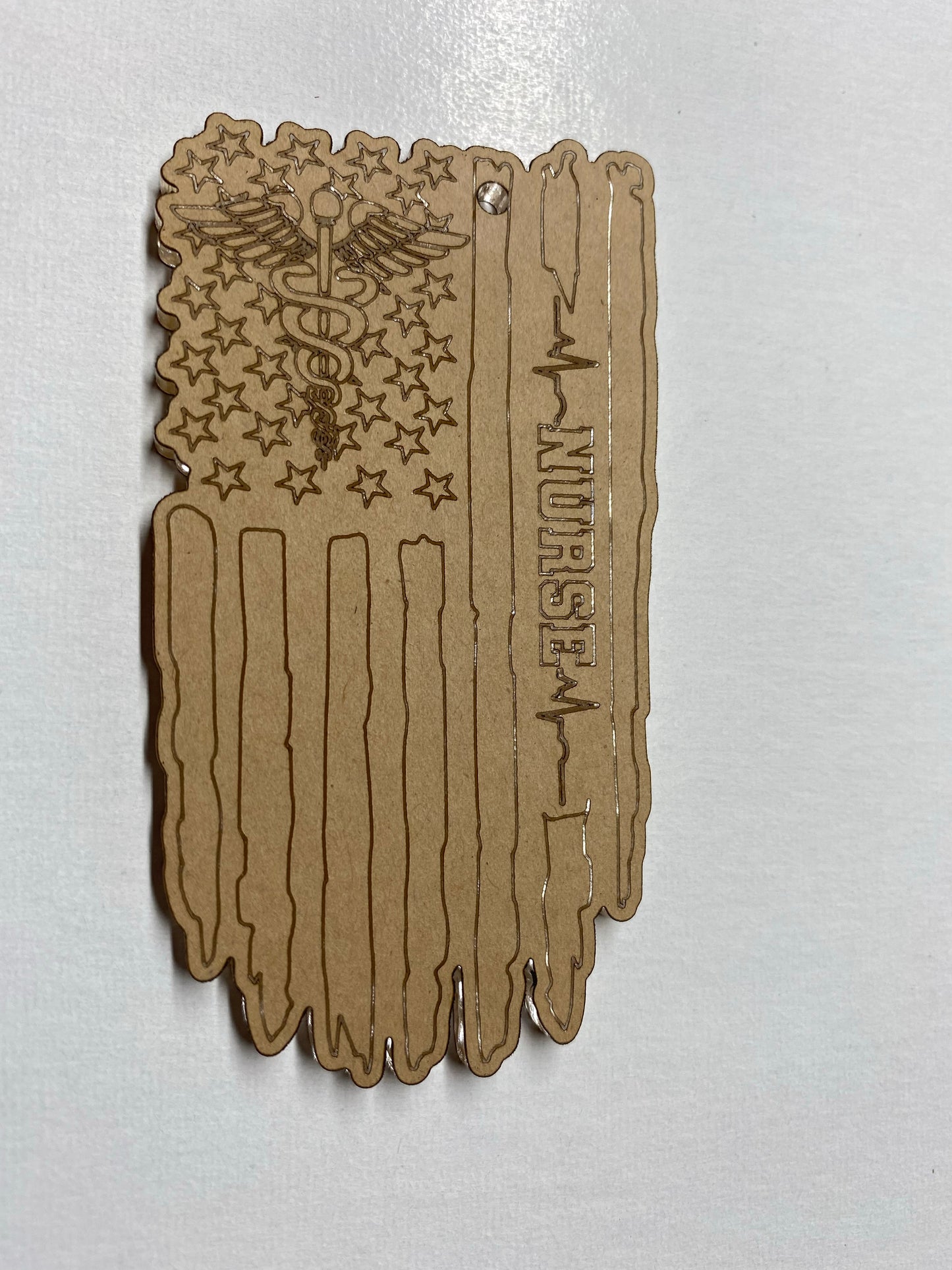 Nurse Flag Keychain Acrylic Blank